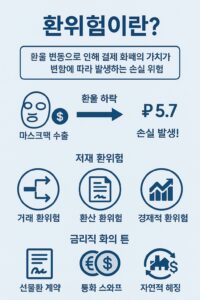 환위험의 종류를 표현한 그림